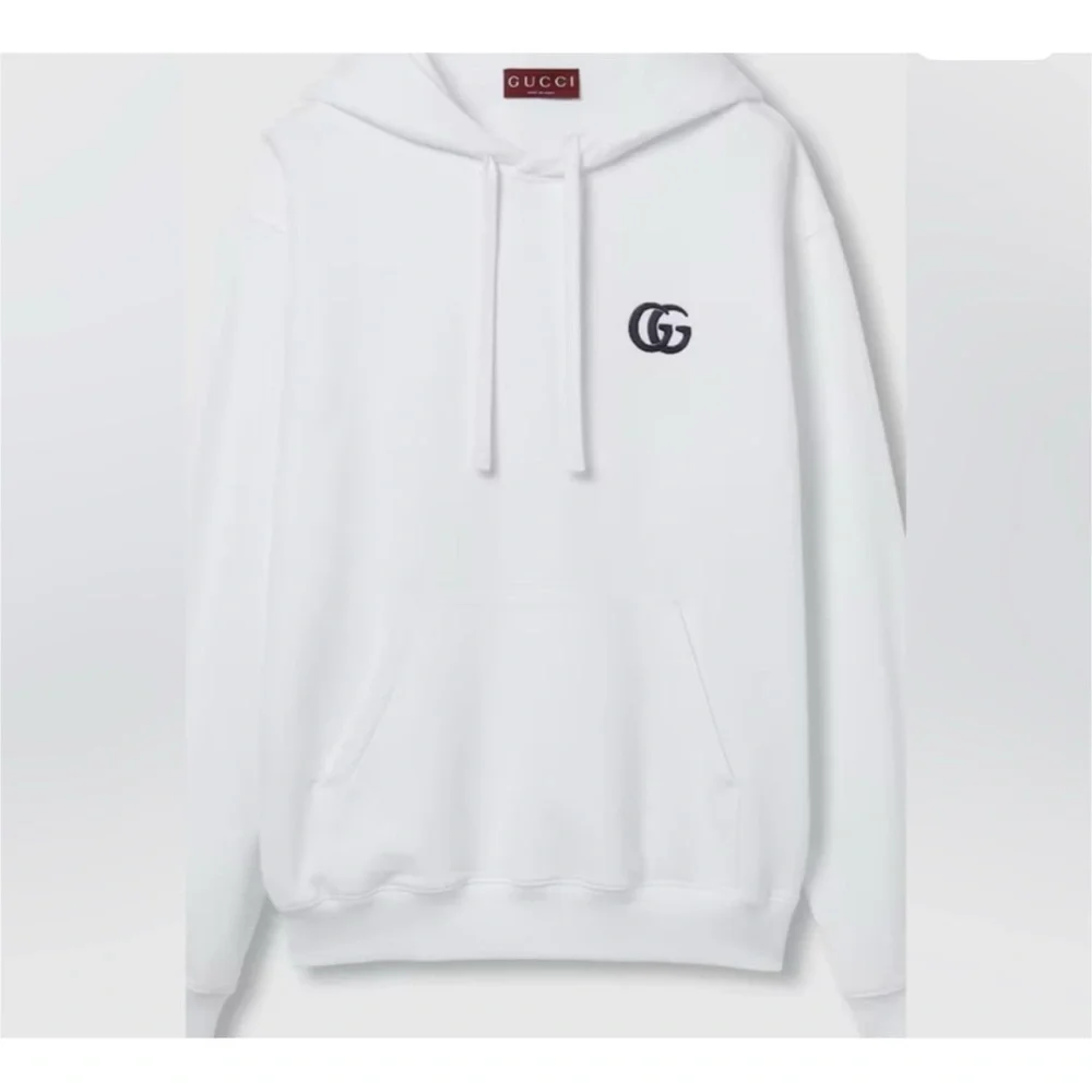 Gucci, cotton jersey hoodie double G embroidery size XXXL made in Italy
